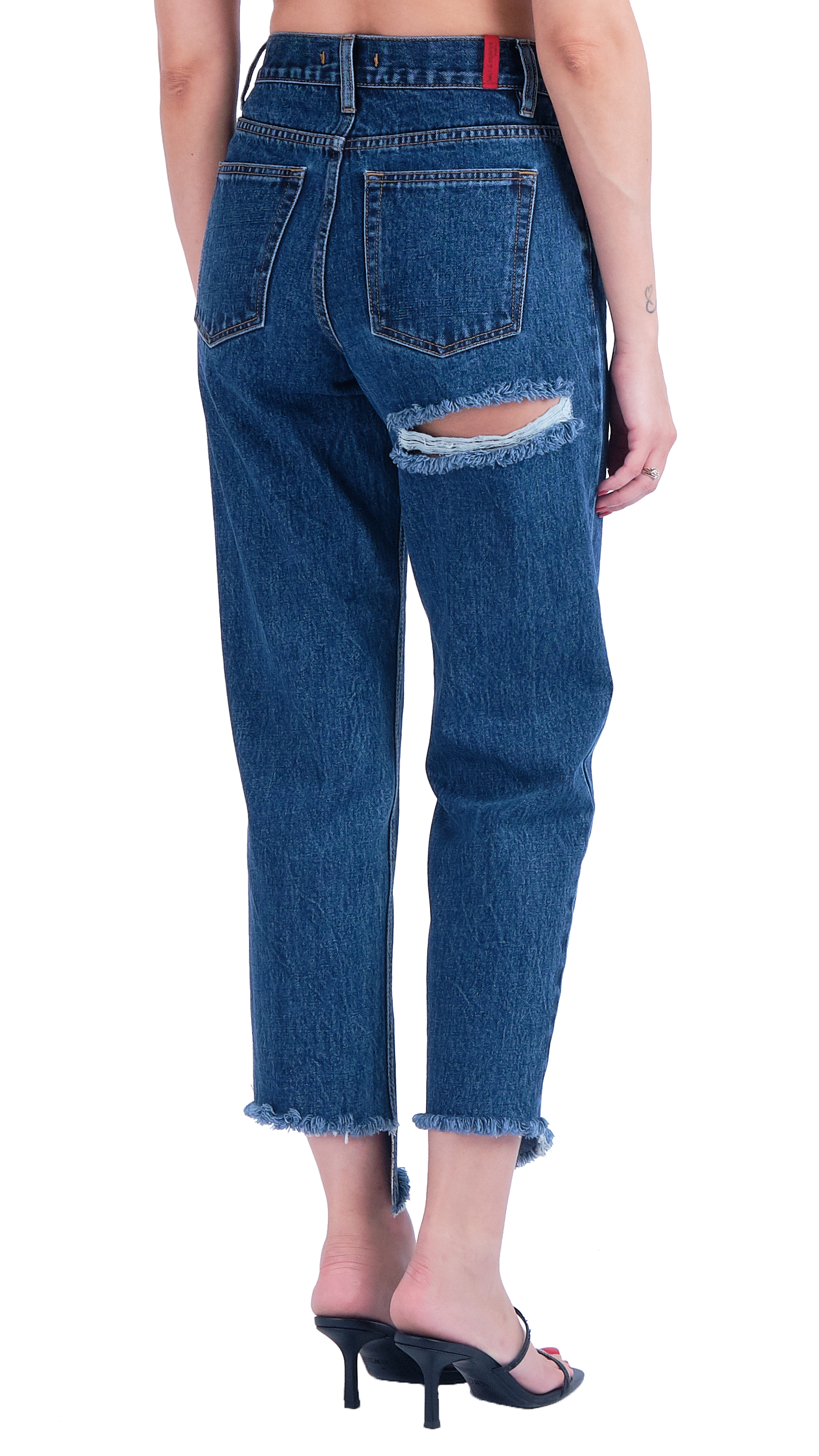 barbara sw cropped-salt & pepper jeans