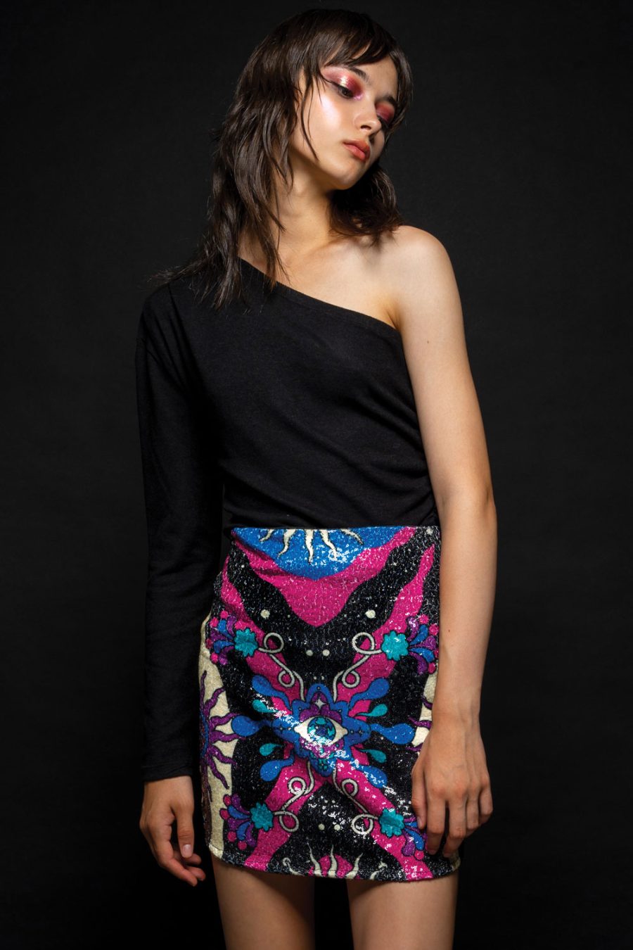 Peace & Chaos Mirage sequin skirt