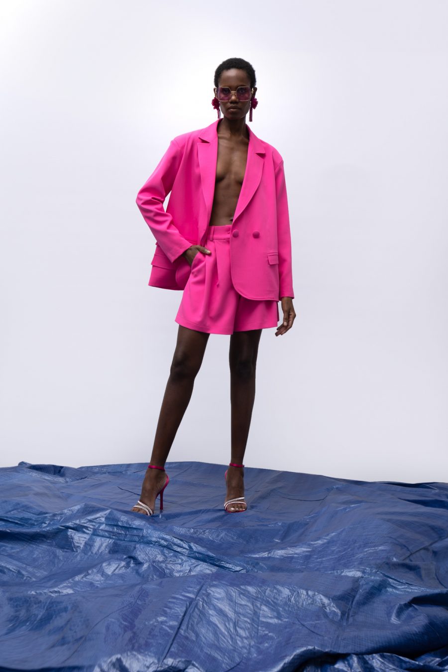 Mallory the Label Ithaca pink blazer