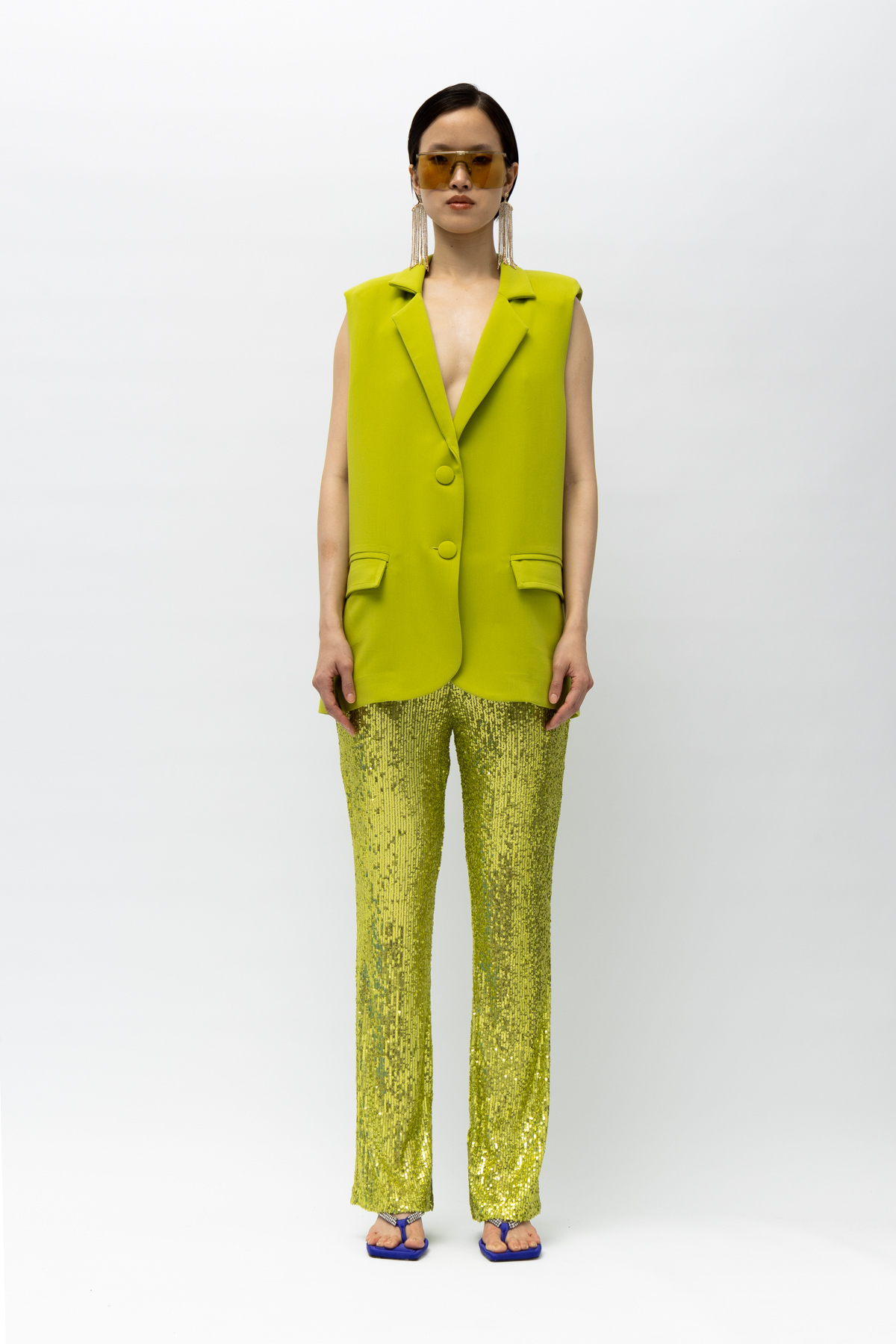 Mallory the Label Cielo lime pants