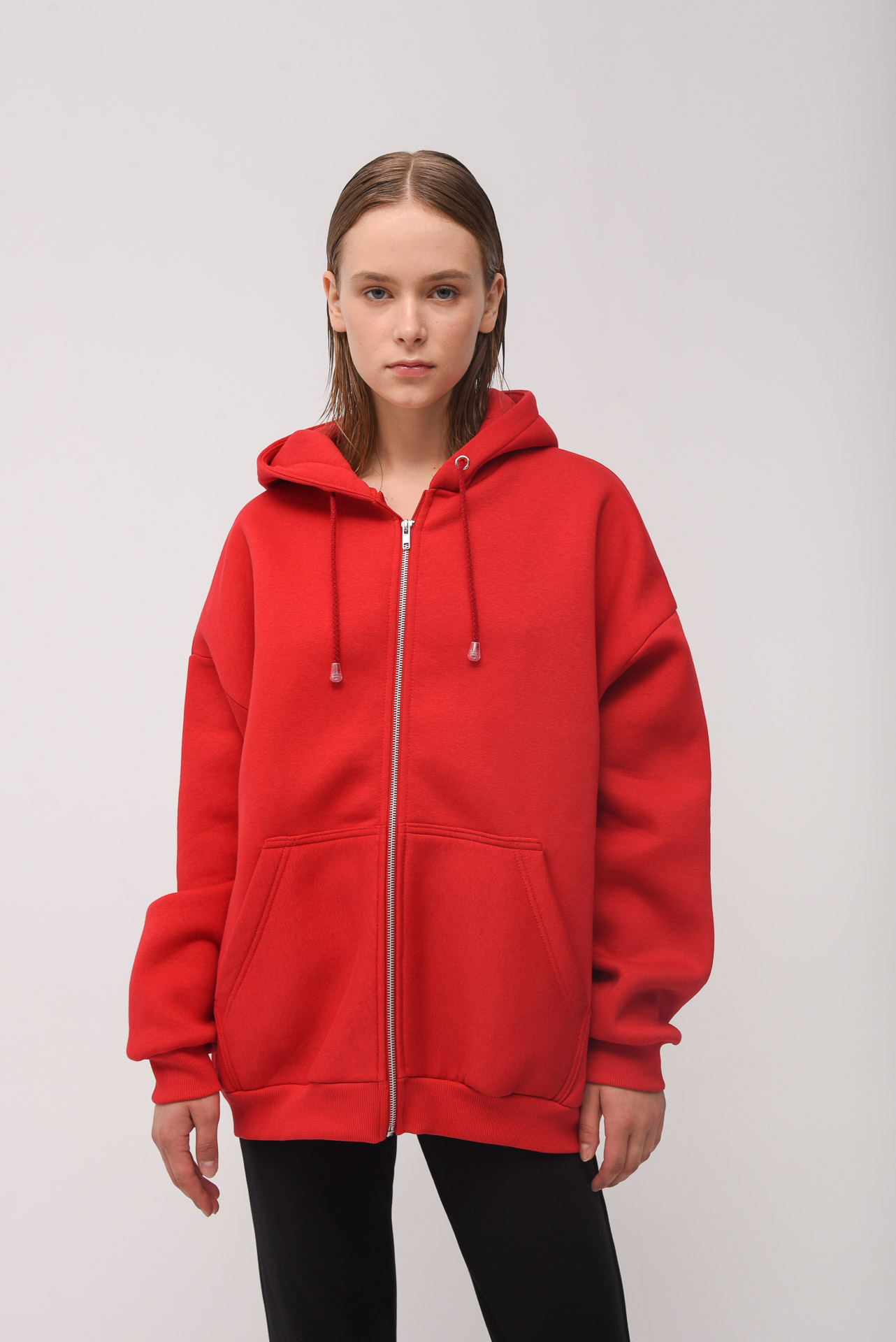 Sunsetgo Max zip hoodie red