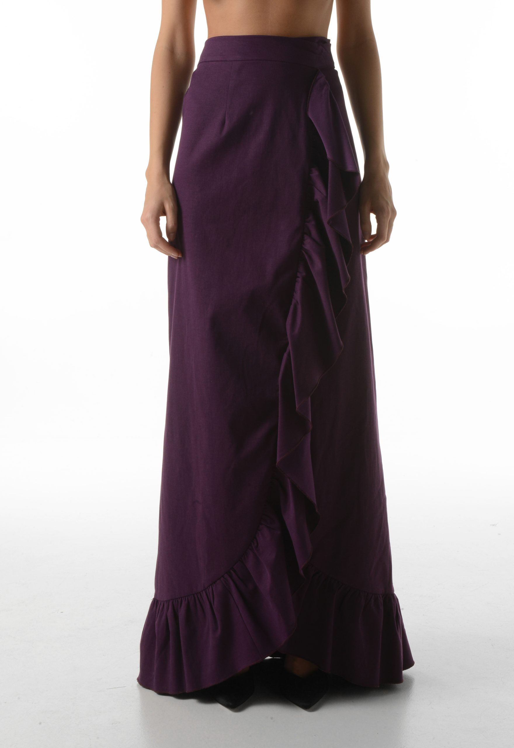 Trilogy Clothing Amora purple maxi skirt