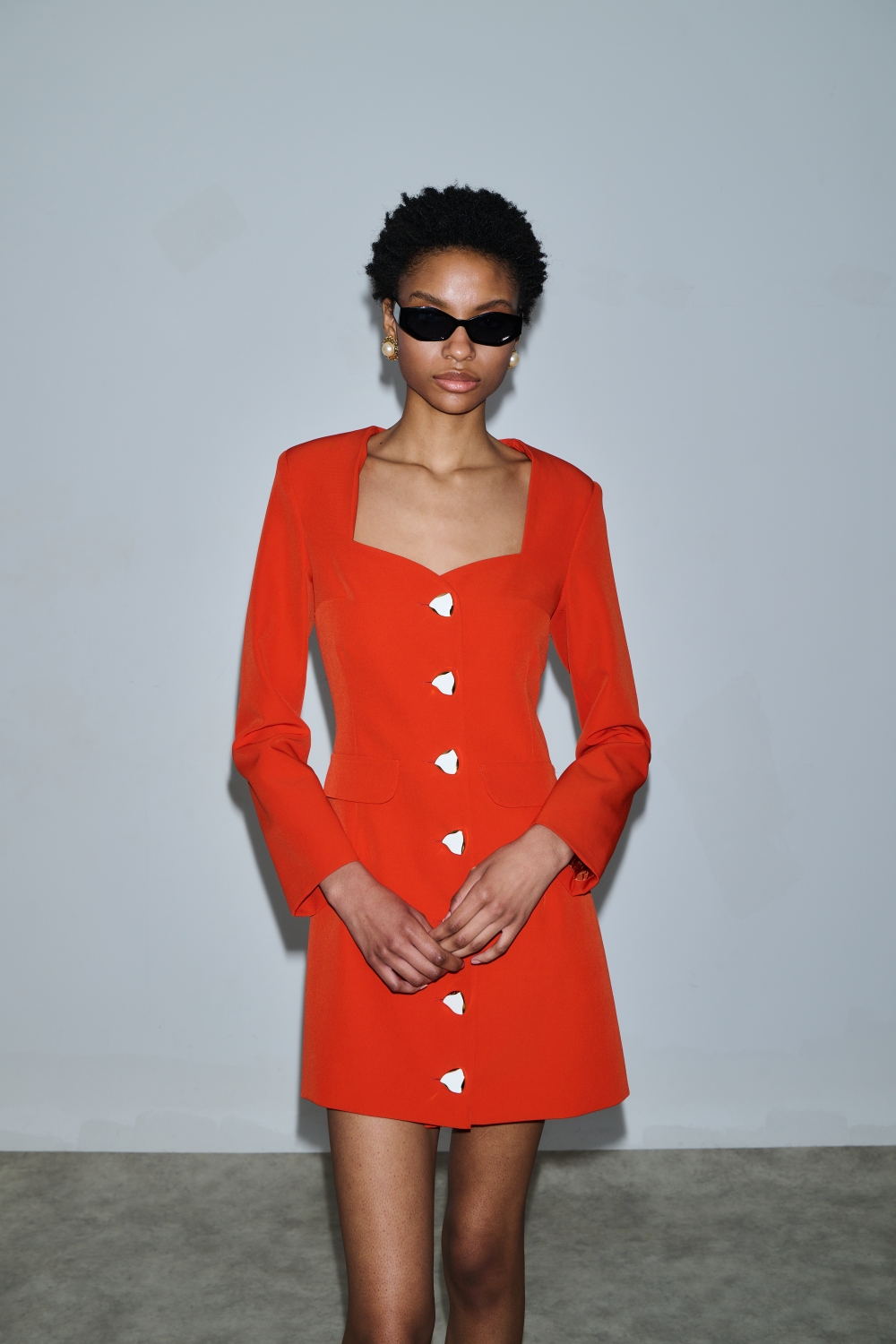 Mix & Match Andria suit dress coral