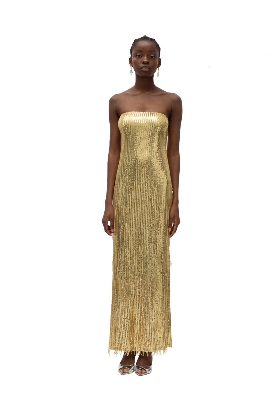 Mallory the label Noelia gold sequin dress