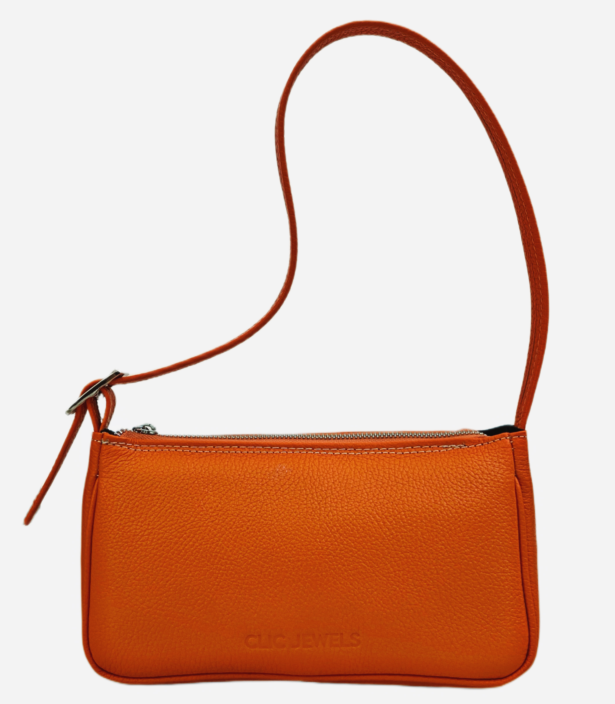 Clic Jewels Shoulder bag minimal orange dolaro genuine leather