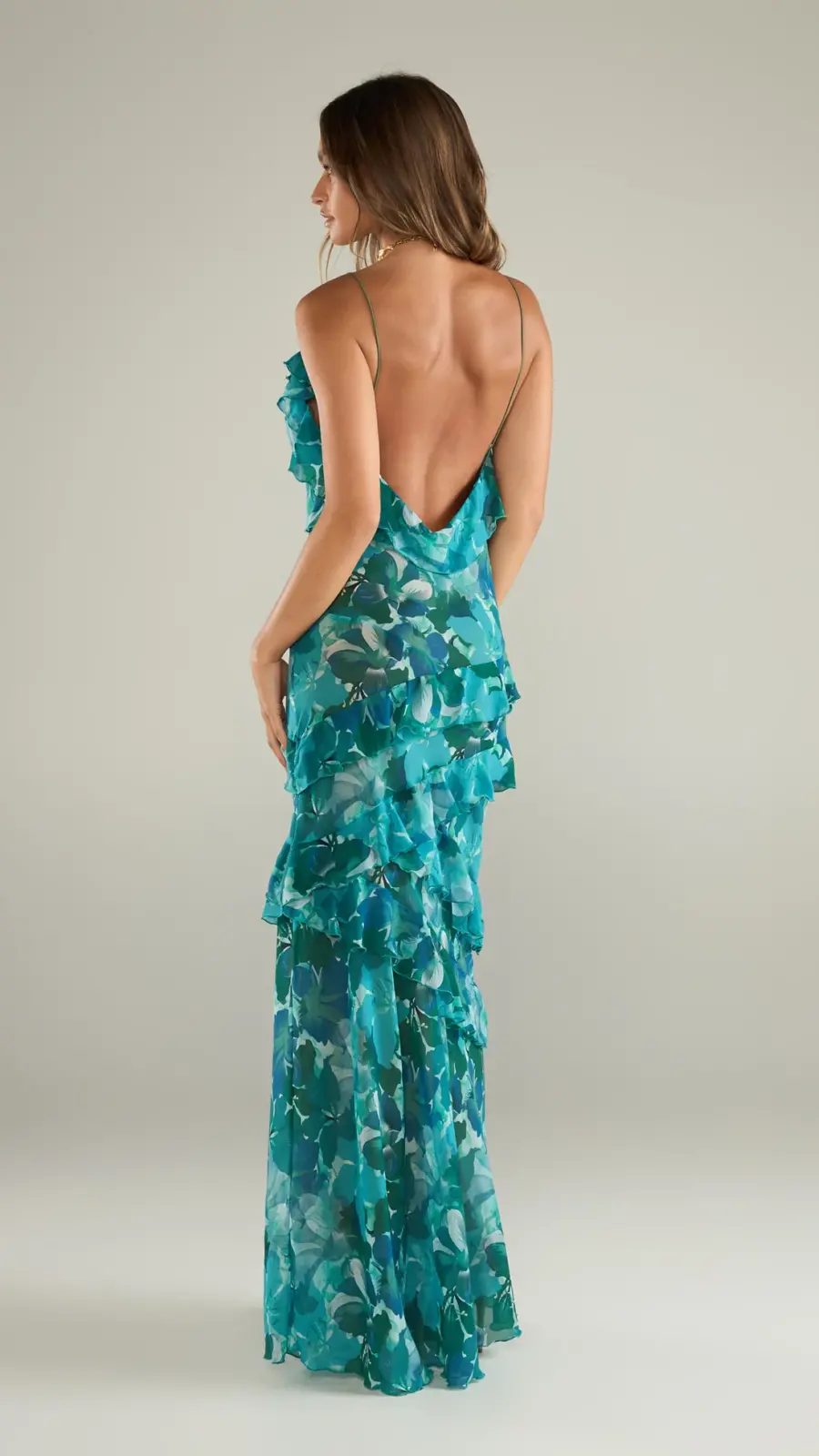 Eveleya Saylor maxi dress with ruffles