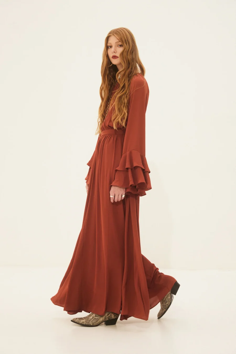 Hemithea Kansas Dress Rust