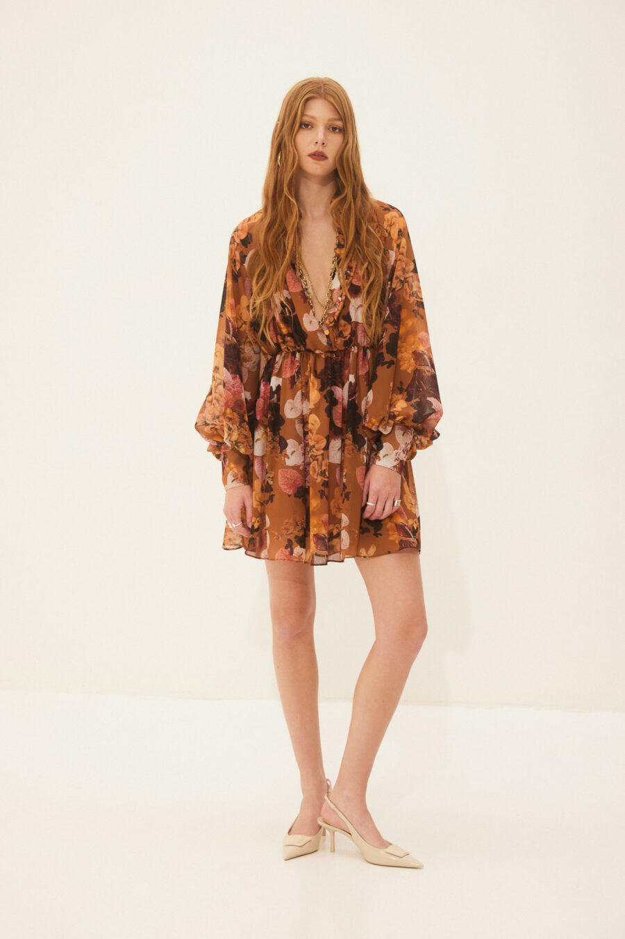 Hemithea Waterlily Dress caramel